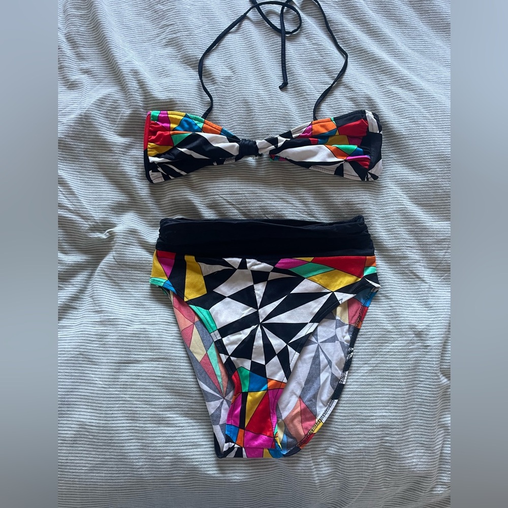 Colorful Geometric 80’s  Bikini Set